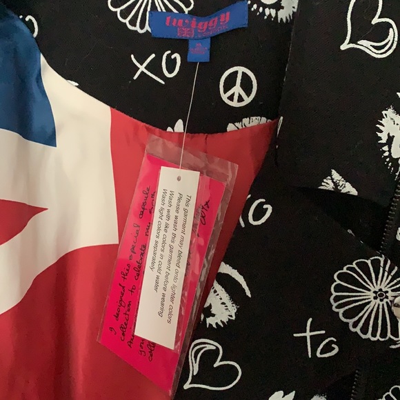 Twiggy London women’s graphic print motto jacket - Picture 10 of 10